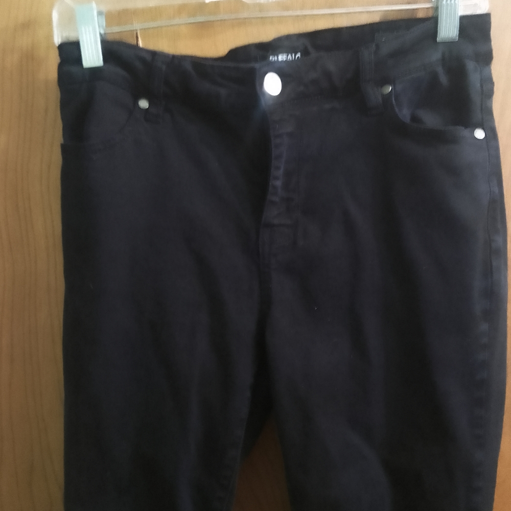 Black Skinny Jeans Buffalo David Bitton Mid Rise Stretch Royal Size 10/30 - Picture 7 of 11